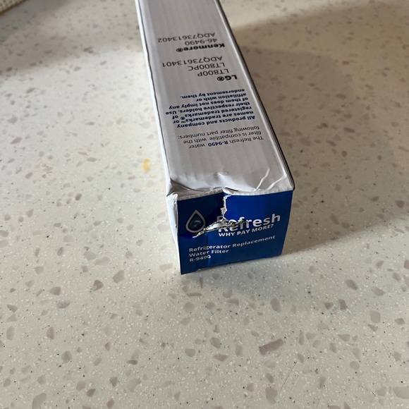 4 New/sealed Refresh Refrigerator Water Filters (LG LT800P / Kenmore 46-9490 - Picture 4 of 5